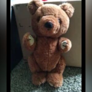 Vintage Dakin Collectors Item Music Box Jointed Bear “1981” Approx “10” Tall